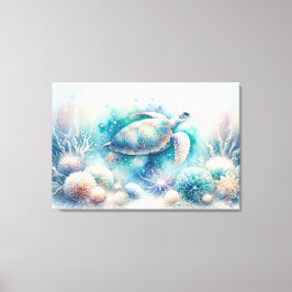 Mystische Schildkröte Leinwanddruck