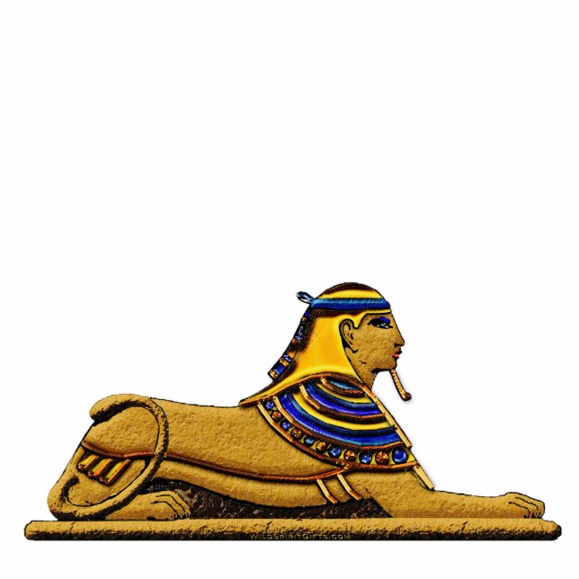 Mystische Sphinx Antikes Ägypten Geschenkartikel Fotoskulptur Magnet (Vorne)