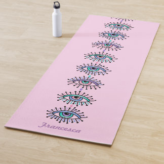 Mystische spirituelle Augen Dritte Augen Motif auf Yogamatte