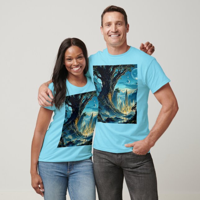 Mystische Stadtträume T-Shirt (Unisex)