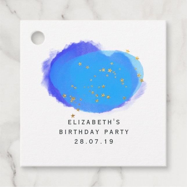 Mystische Sterne Geschenkanhänger (Vorderseite)