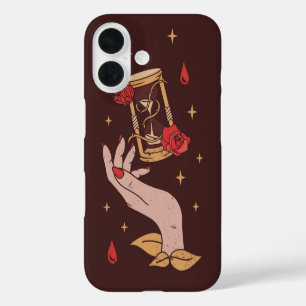 Mystische Stunde Gotische Hand Rosenstundenglas iPhone 16 Hülle