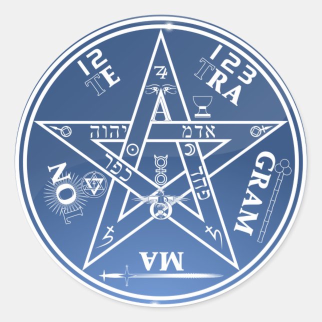 mystische Symbolkleber Runder Aufkleber (Vorderseite)