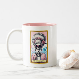 Mystische Tarotkarte Die Coole Oma Cute Zweifarbige Tasse