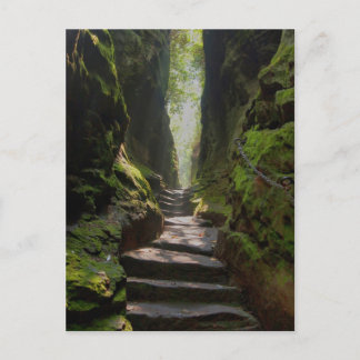 Mystische Treppe Postkarte