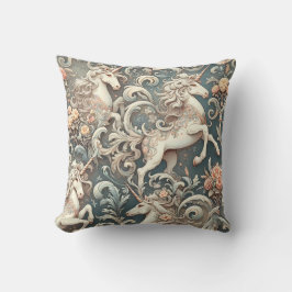 Mystische Viktorianische Hörner: Verzauberte Blüte Kissen