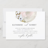 mystische Vollmond-Böhmisch-Rosa Hochzeit