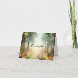 Mystische Waldwiese Magische Hochzeit Danke Karte