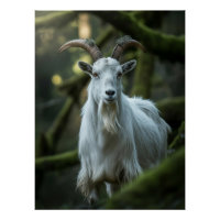Mystische Waldziege unter Moss | Dunkle Fantasie