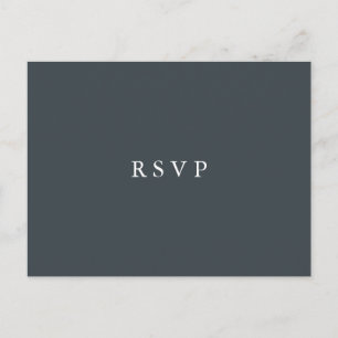 Mystische Winter   Florale Hochzeit  RSVP-Essensau Einladungspostkarte