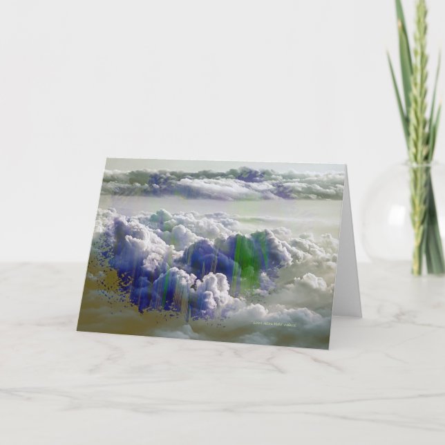 "Mystische Wolken" Dankeskarte (Vorderseite)