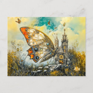 Mystischer Altar Schmetterling Postkarte