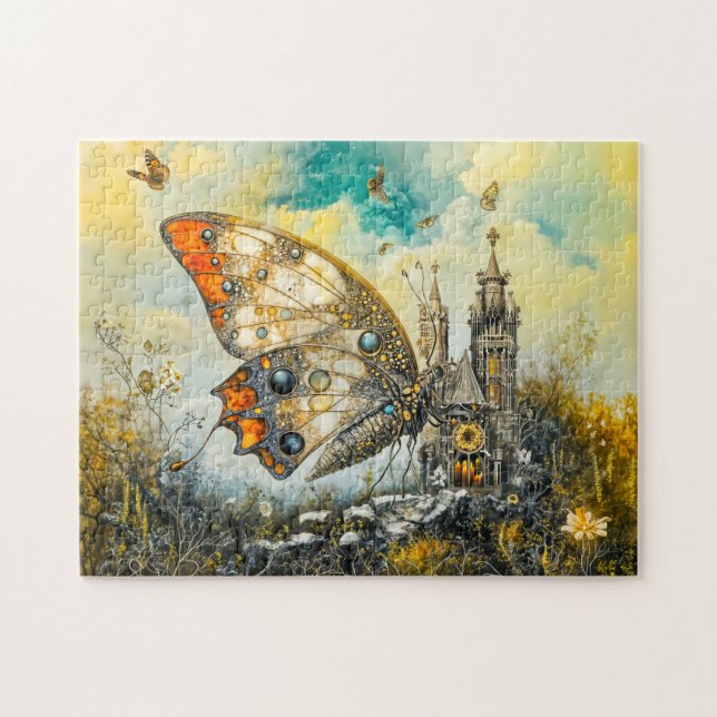 Mystischer Altar Schmetterling Puzzle (Horizontal)