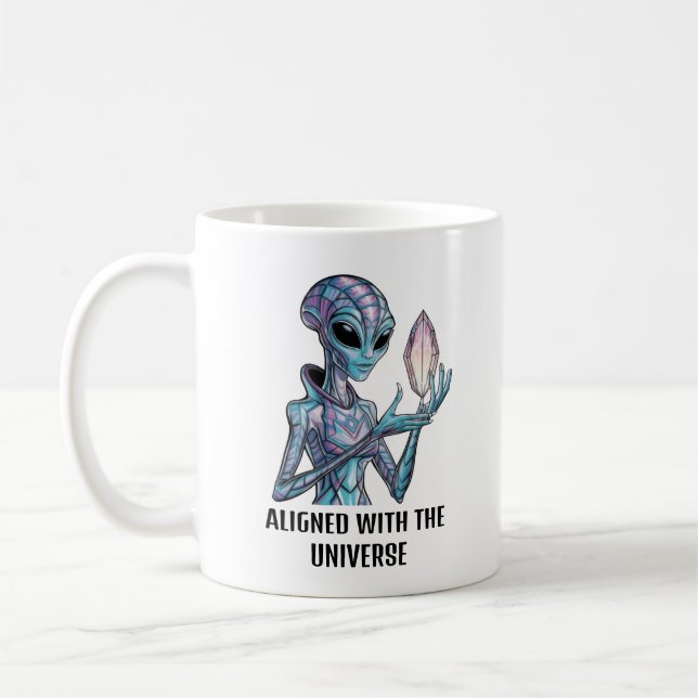 Mystischer Außerirdischer Kaffeetasse (Links)