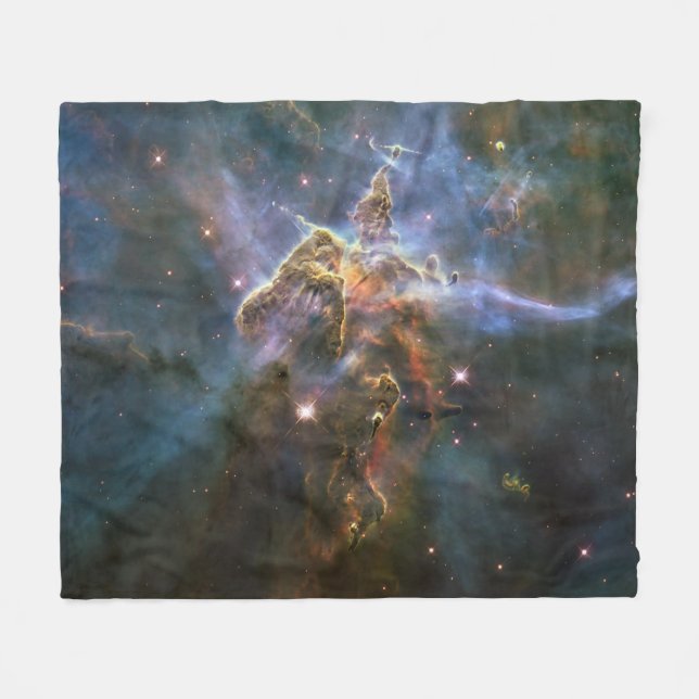 Mystischer Berg in Carina Nebula Hubble Space Fleecedecke (Vorderseite (Horizontal))