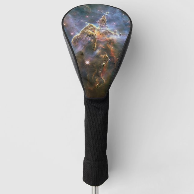 Mystischer Berg in Carina Nebula Hubble Space Golf Headcover (Vorderseite)