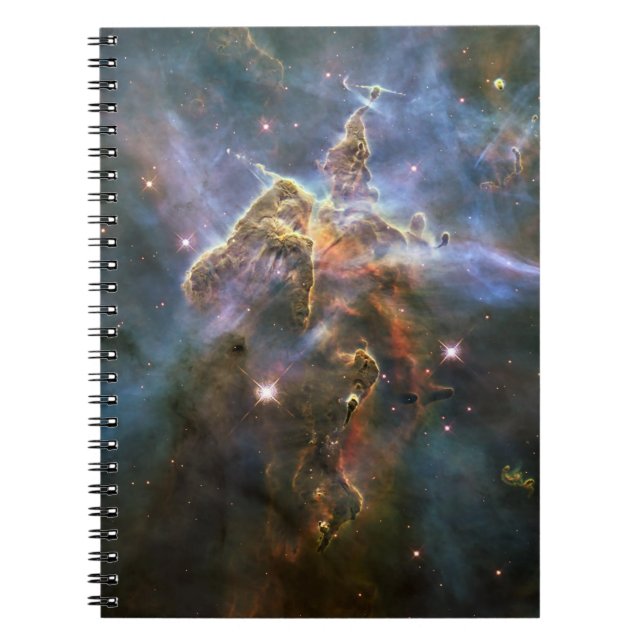 Mystischer Berg in Carina Nebula Hubble Space Notizblock (Vorderseite)
