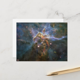 Mystischer Berg in Carina Nebula Hubble Space Postkarte
