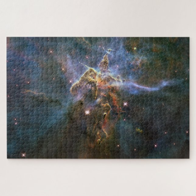 Mystischer Berg in Carina Nebula Hubble Space Puzzle (Horizontal)