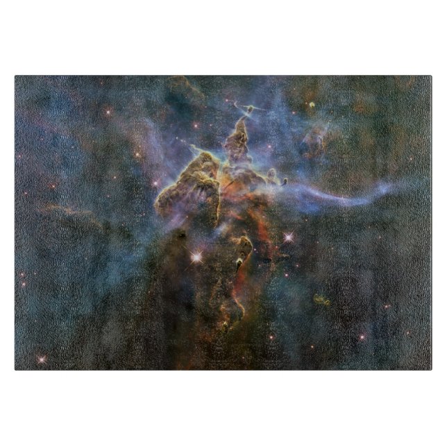 Mystischer Berg in Carina Nebula Hubble Space Schneidebrett (Vorderseite)