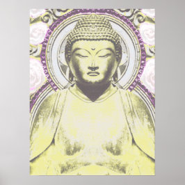Mystischer Buddha in neutralen Tönen Poster