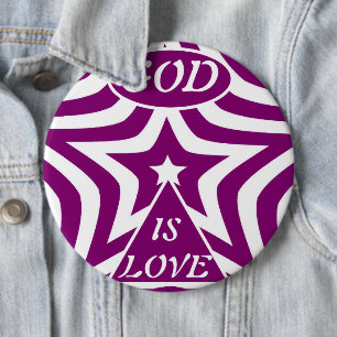 Mystischer Deep Purple Stern "Gott ist Liebe" - Ju Button