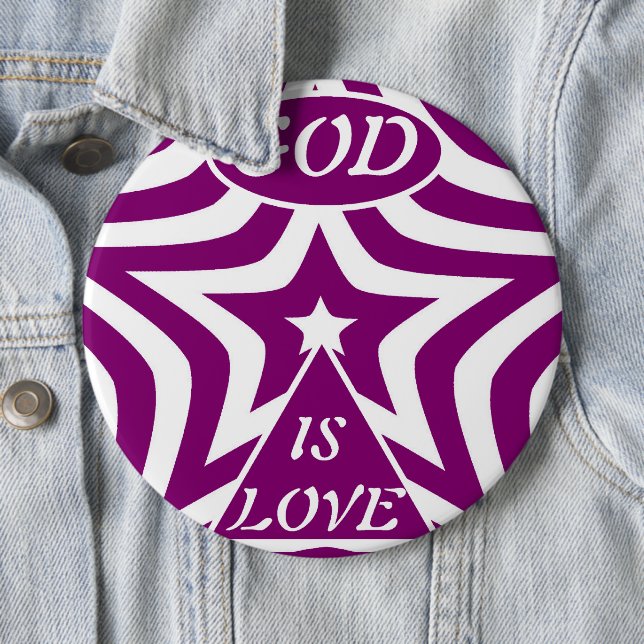 Mystischer Deep Purple Stern "Gott ist Liebe" - Ju Button (Beispiel)