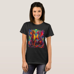 Mystischer Drachenkönig und Königin T-Shirt