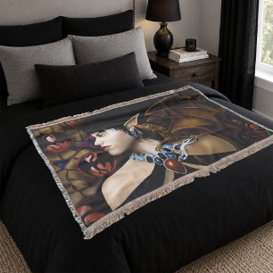Mystischer Elf-Drachen-Begleiter Schmetterling Fan Decke