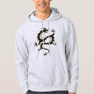 Mystischer Feuerdrache Fantasy Art Illustration Hoodie