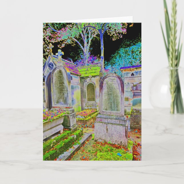 Mystischer Friedhof - leere Karte (Vorderseite)