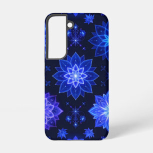 Mystischer Glow Blau Lila Handyhülle Samsung Galaxy Hülle