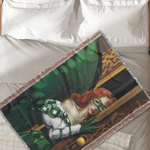 Mystischer Grüner Keltischer Feen-Geheimer-Passwor Decke