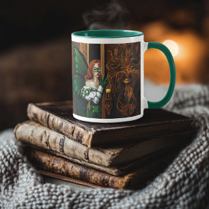 Mystischer Grüner Keltischer Feen-Geheimer-Passwor Tasse