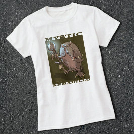 Mystischer Gürteltier-Charakter T-Shirt
