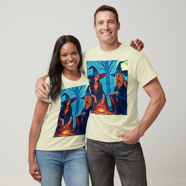 Mystischer Hexenkessel-Zauber T-Shirt (Unisex)
