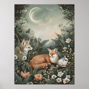 Mystischer Kern Whimsical Natureposter Poster