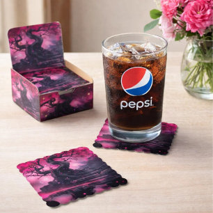 Mystischer Kirschblossomweg - Verzauberte Treppe Untersetzer