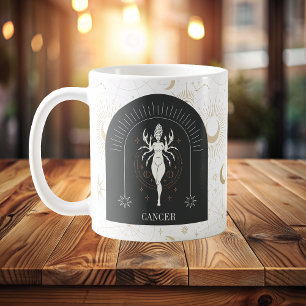 Mystischer Krebs Zodiac Stars Horoskop Kaffeetasse