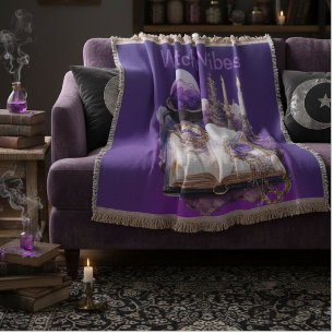 Mystischer lila Kristall und Tarot-inspiriertes De Decke
