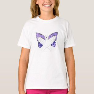 Mystischer lila Schmetterling in ASL T-Shirt