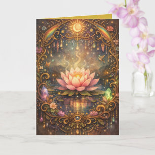 Mystischer Lotus Magischer Nacht Karte
