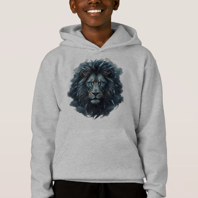 mystischer Löwe Hoodie (Vorderseite)