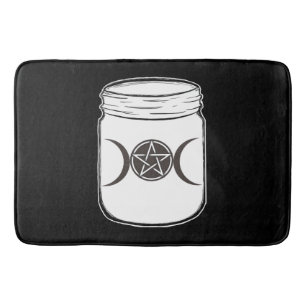 Mystischer Magie-Monde Dreifache Göttin Masonglas Badematte