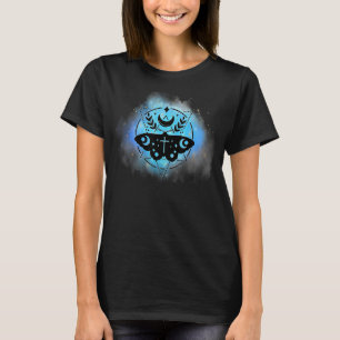 Mystischer Magischer Mottenmond Okkult Hexen-Goth- T-Shirt