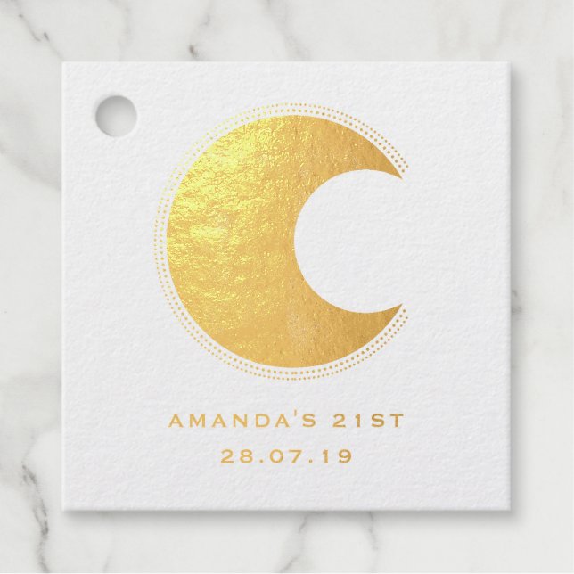 Mystischer Mond Geschenkanhänger (Vorderseite)