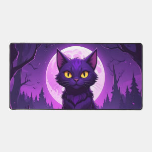 Mystischer Mondkatzen-Schreibtischunterlage Schreibtischunterlage