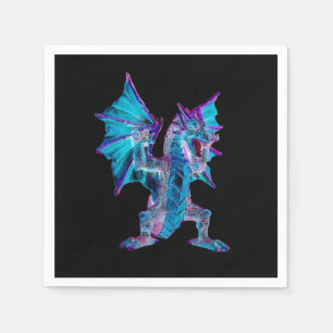 Mystischer Ozean Fantasy Aqua Drache Mythisch x 50 Serviette