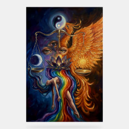 Mystischer Phönix-Wiedergeburtsplakat Acrylschild