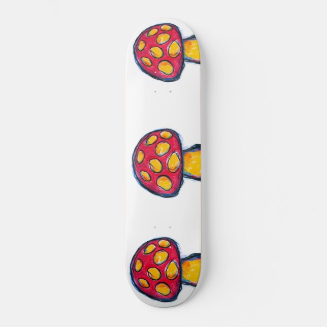 Mystischer Pilz Skateboard (Vorderseite)